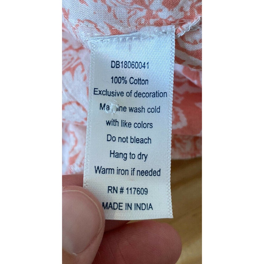 NWT DownEast Coral V Neck Downtime Diva Top S - Picture 5 of 8